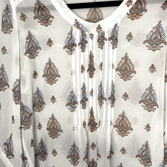 VIV L’EROÁ sheer 3/4 length sleeves top - Picture 4 of 7